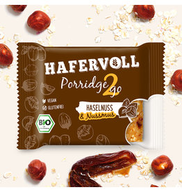 HAFERVOLL Porridge2go Haselnuss  - 13er Box