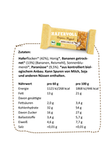 HAFERVOLL 18er Box - Organic Flapjack Banana & Brazil Nut