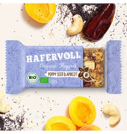 HAFERVOLL 18er Box - Organic Flapjack Poppy Seed Apricot