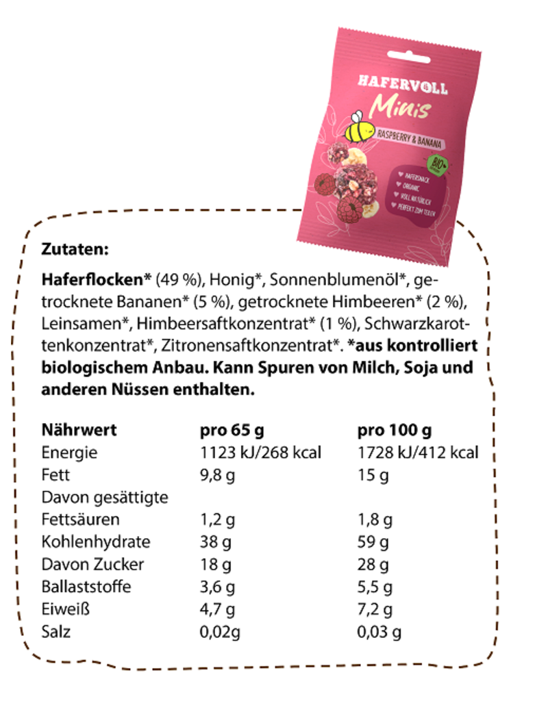 HAFERVOLL 4x Minis in der limitierten Snackbox