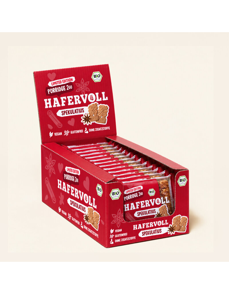 HAFERVOLL 13er Box - Porridge2go - Spekulatius