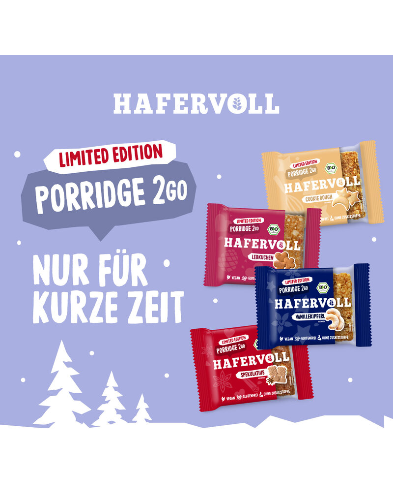 HAFERVOLL 13er Box - Porridge2go - Spekulatius