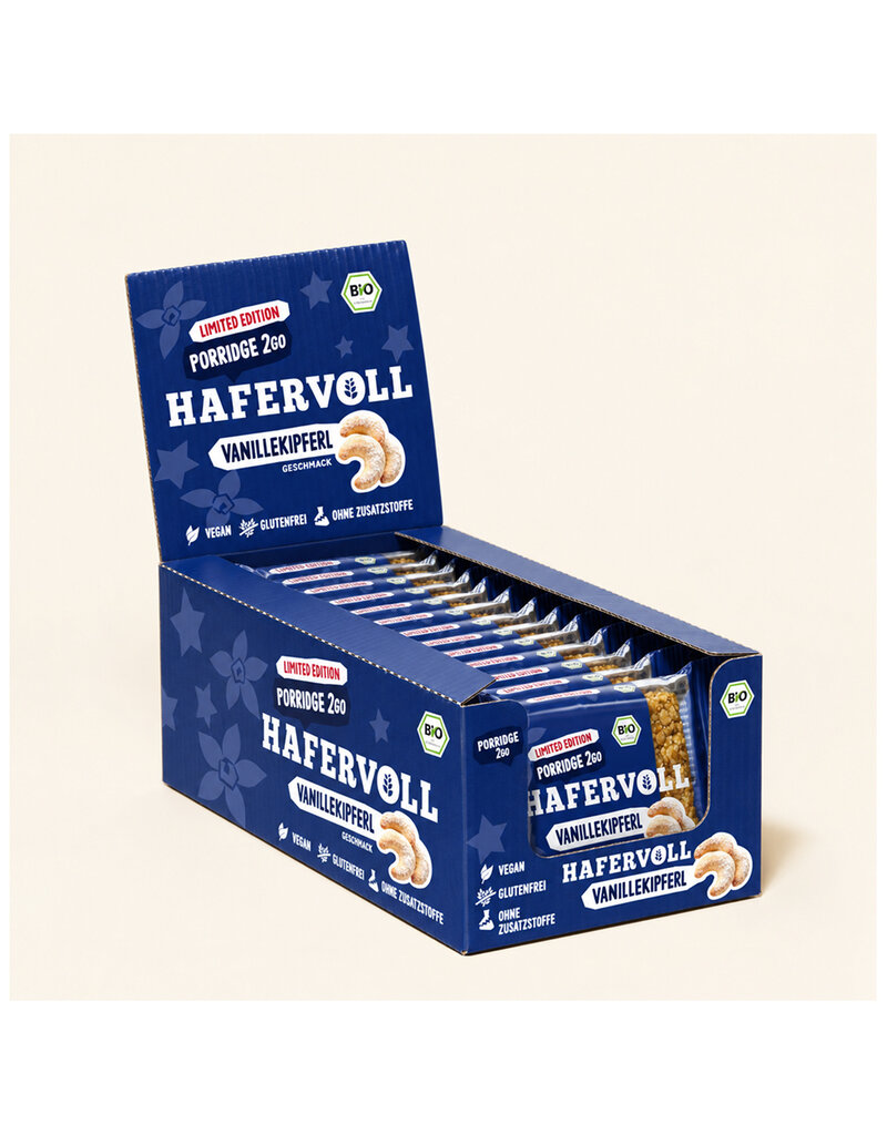 HAFERVOLL 13er Box - Porridge2go - Vanillekipferl