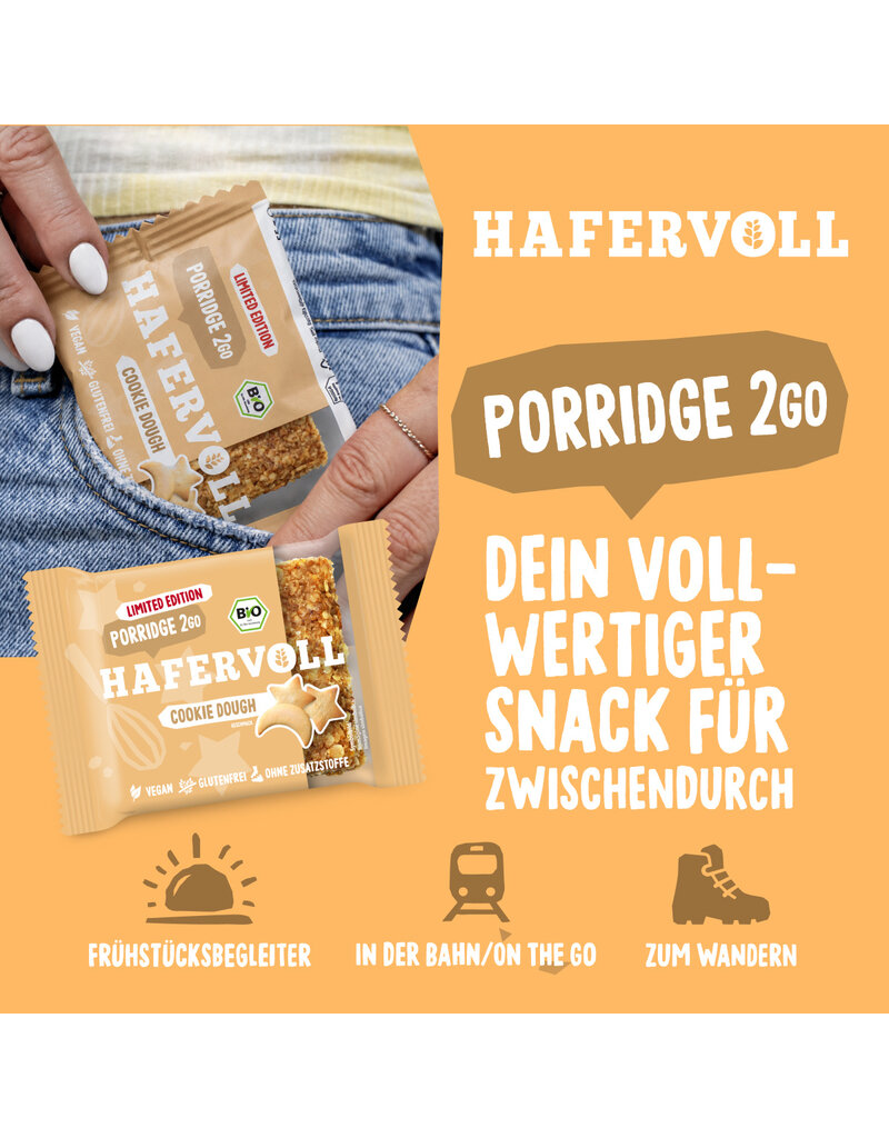 HAFERVOLL 13er Box - Porridge2go - Cookie Dough