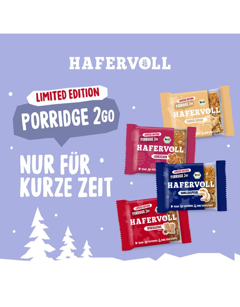HAFERVOLL 13er Box - Porridge2go - Cookie Dough