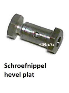 Bofix Schroefnippel Domino voor hevel plat