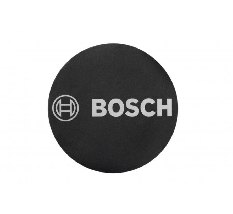 Sticker Bosch op afdekkap motor