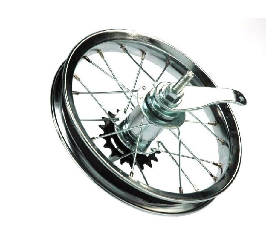 Achterwiel 12 1/2 remnaaf