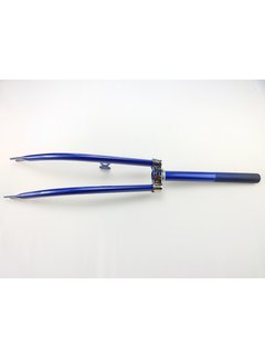 Vork 26 blauw met trommelnok