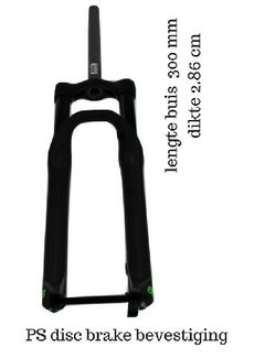 Vork 27 1 1/8 verend atb zwart ahead