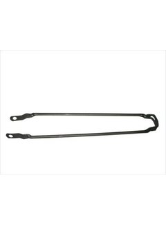 Spatbordstang 26sp grijs zilver