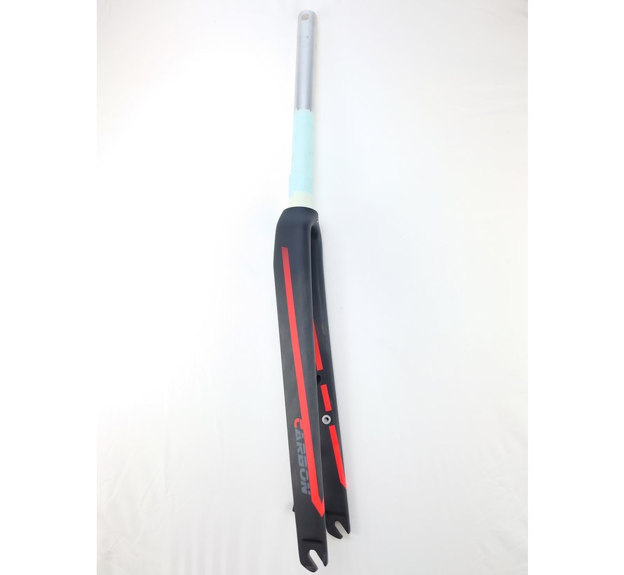 Vork 28 1 1/8 carbon S-8500 zwart/rood