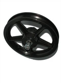 Voorwiel 12 kunststof zwart