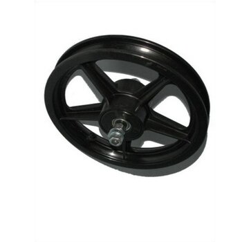 Voorwiel 12 kunststof zwart