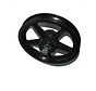 Voorwiel 12 kunststof zwart