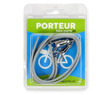 Porteur Toeclips riemen Porteur leer bruin