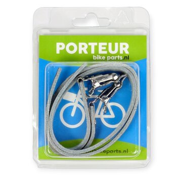 Porteur Toeclips riemen Porteur leer bruin