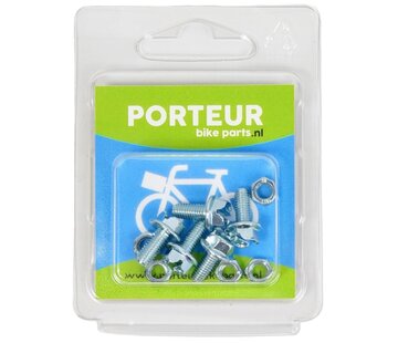 Porteur Spatbordbout+moer Porteur M5x12 (5)