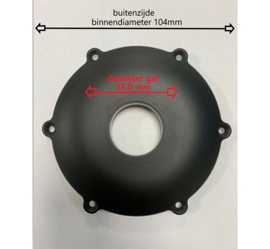 Frontmotor afdichtplaat rechts incl lag