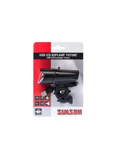 Simson Koplamp Simson future usb 30 lux