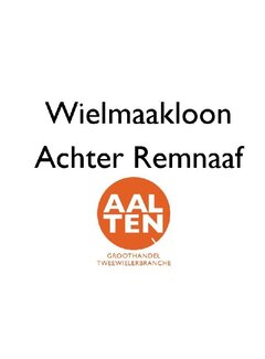 Wiel maken spaakloon achter remnaaf