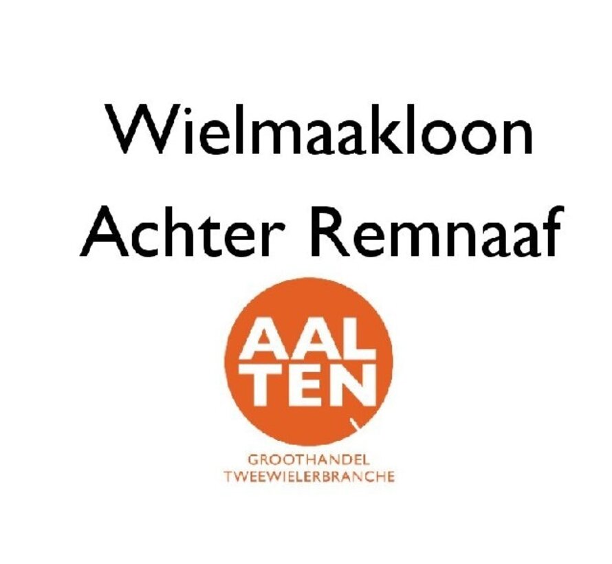 Wiel maken spaakloon achter remnaaf