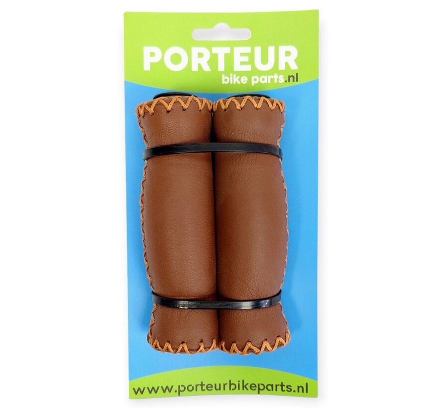 Handvatten Porteur leer bruin