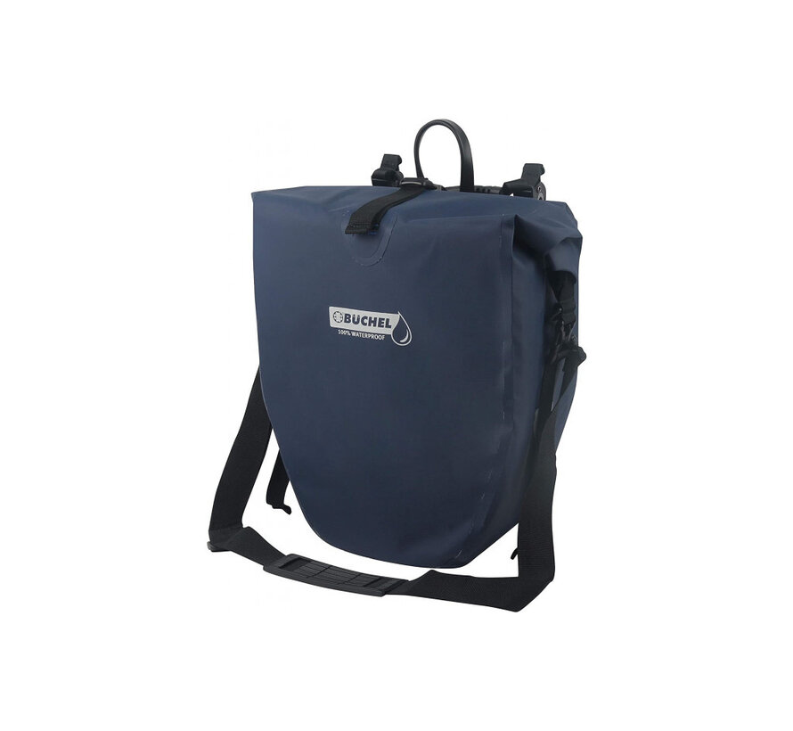 Tas Buchel enkel do.blauw met bevestigin