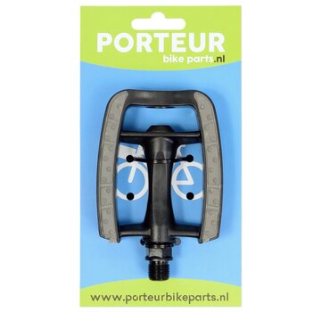 Porteur Pedalen Porteur zwart grijs