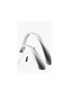 Spatbordset staal 26 zilver atb