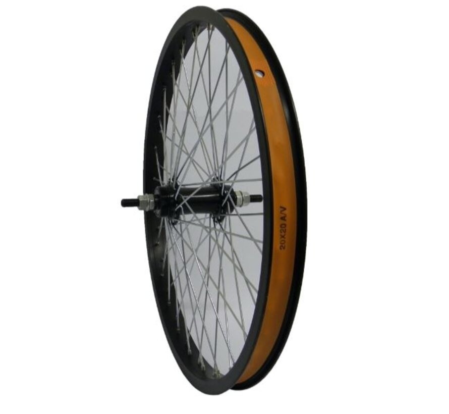 Achterwiel 20x1.75 freewheel alu