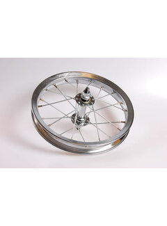 Voorwiel 12 gespaakt chroom