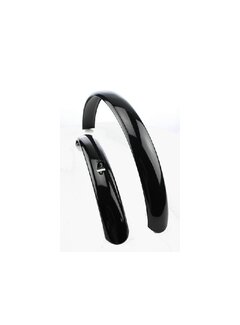 Spatbordset staal 20 zwart atb