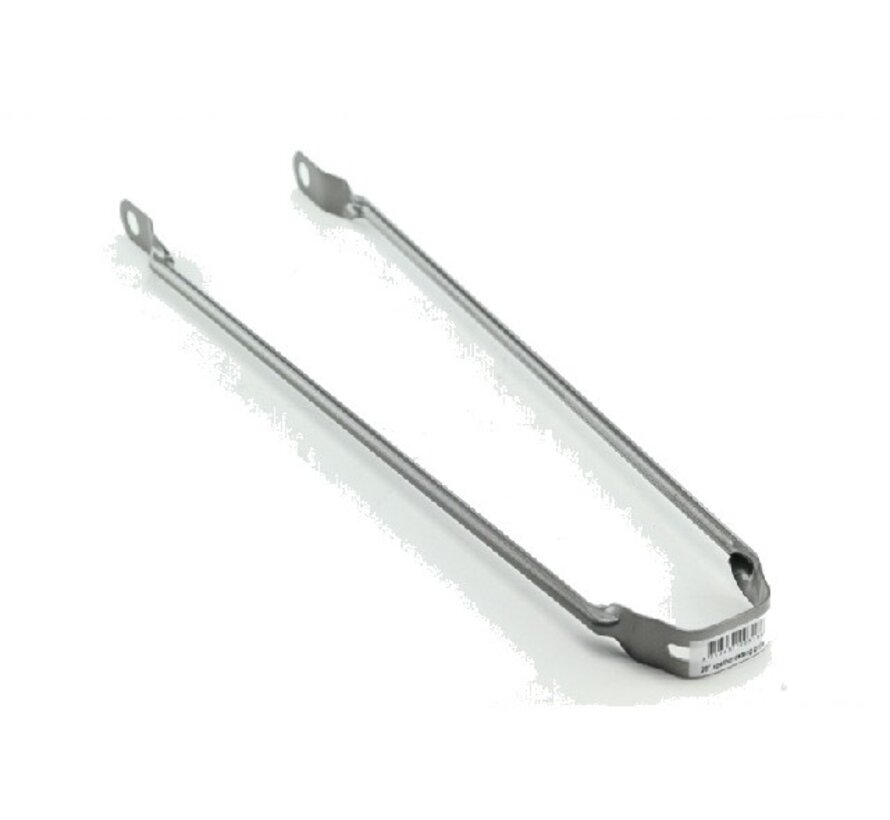 Spatbordstang 28sp grijs zilver