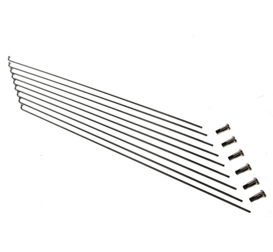 Spaken Sapim 14-250 rvs met nippel