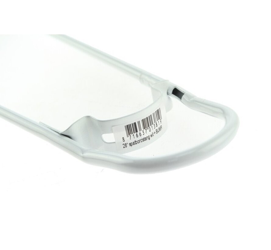 Spatbordstang bumper 28sp wit