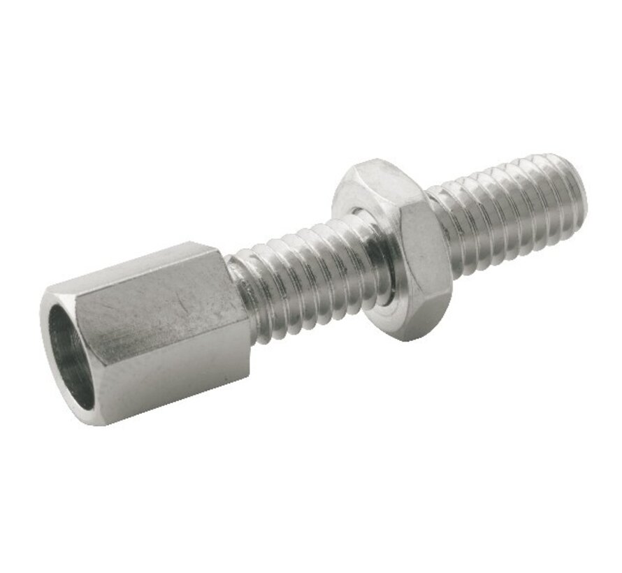 Kabelstelbout m5 messing