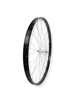 Voorwiel 28x1 1/2 alu zwart gelakt