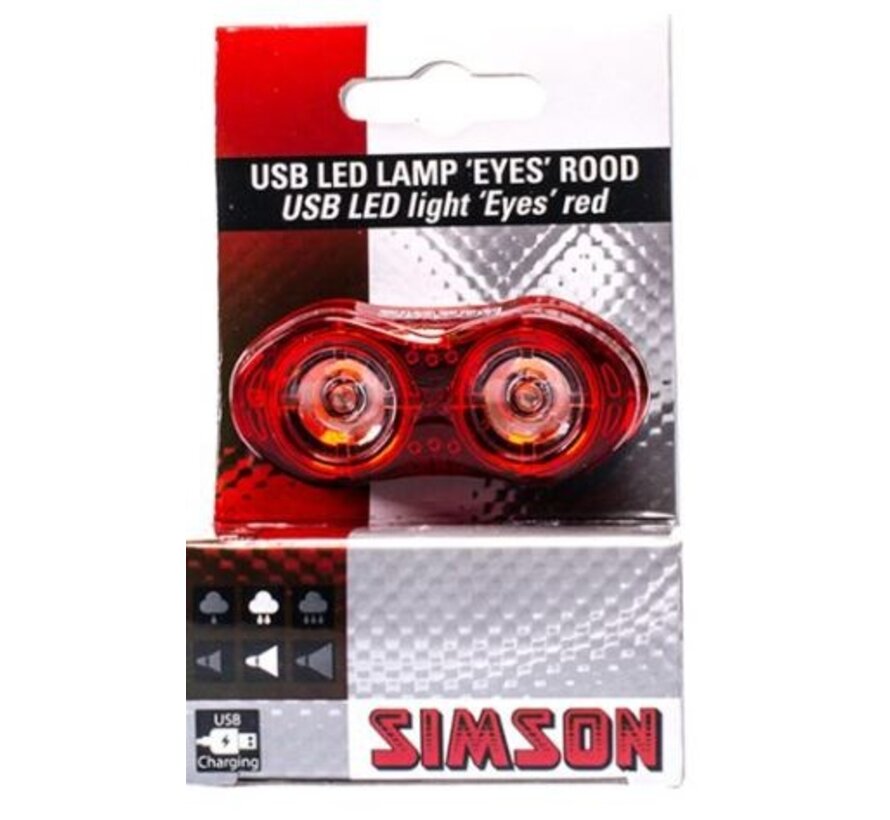 Achterlicht Simson eyes led 3 lux