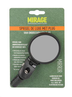 Mirage Spiegel Mirage zwart in het stuur