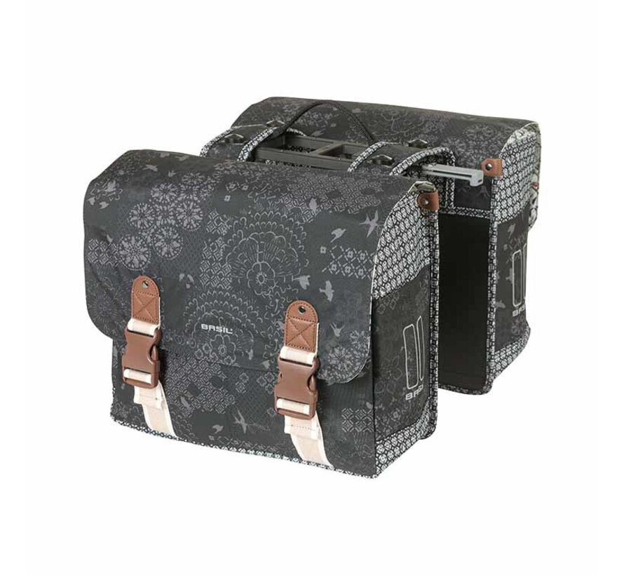 Tas Basil dubbel boheme charcoal MIK