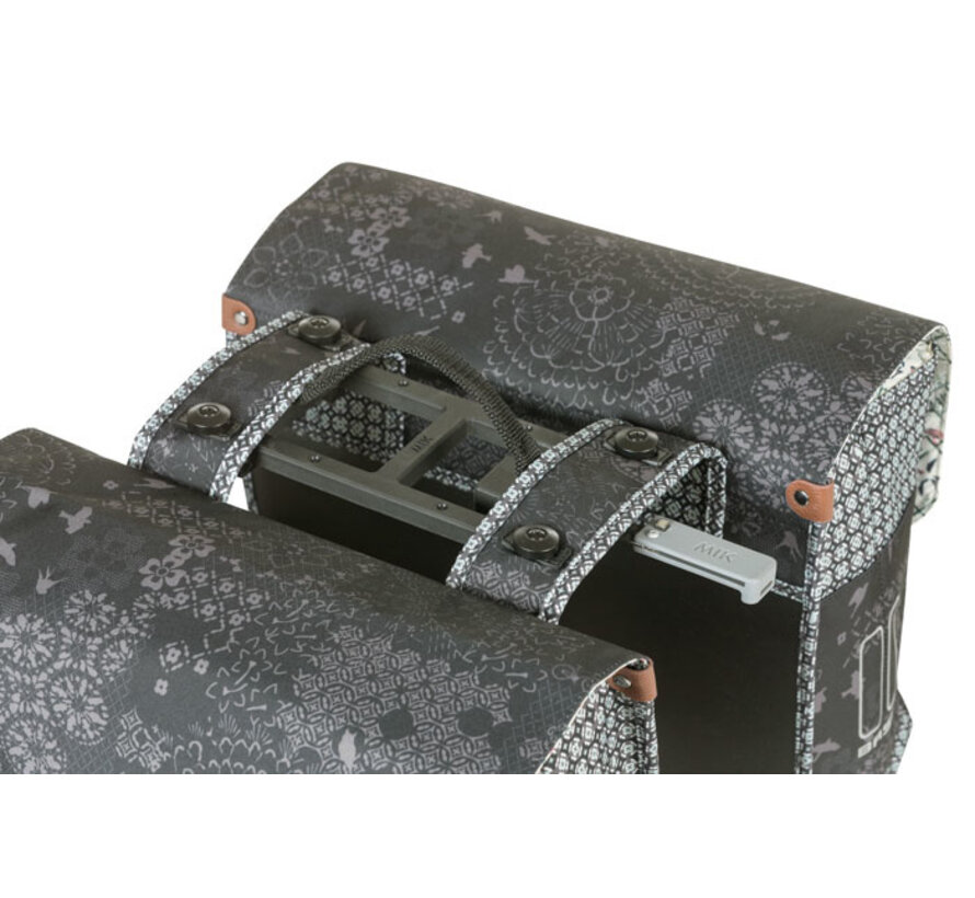 Tas Basil dubbel boheme charcoal MIK