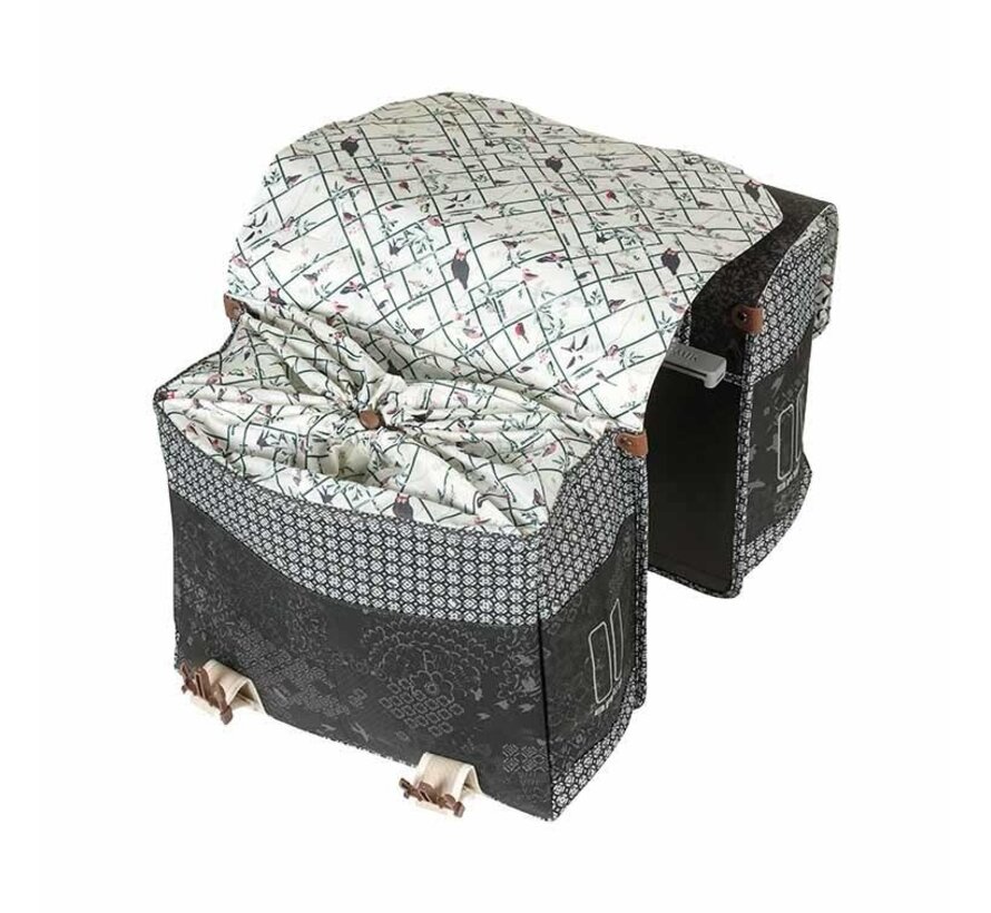 Tas Basil dubbel boheme charcoal MIK
