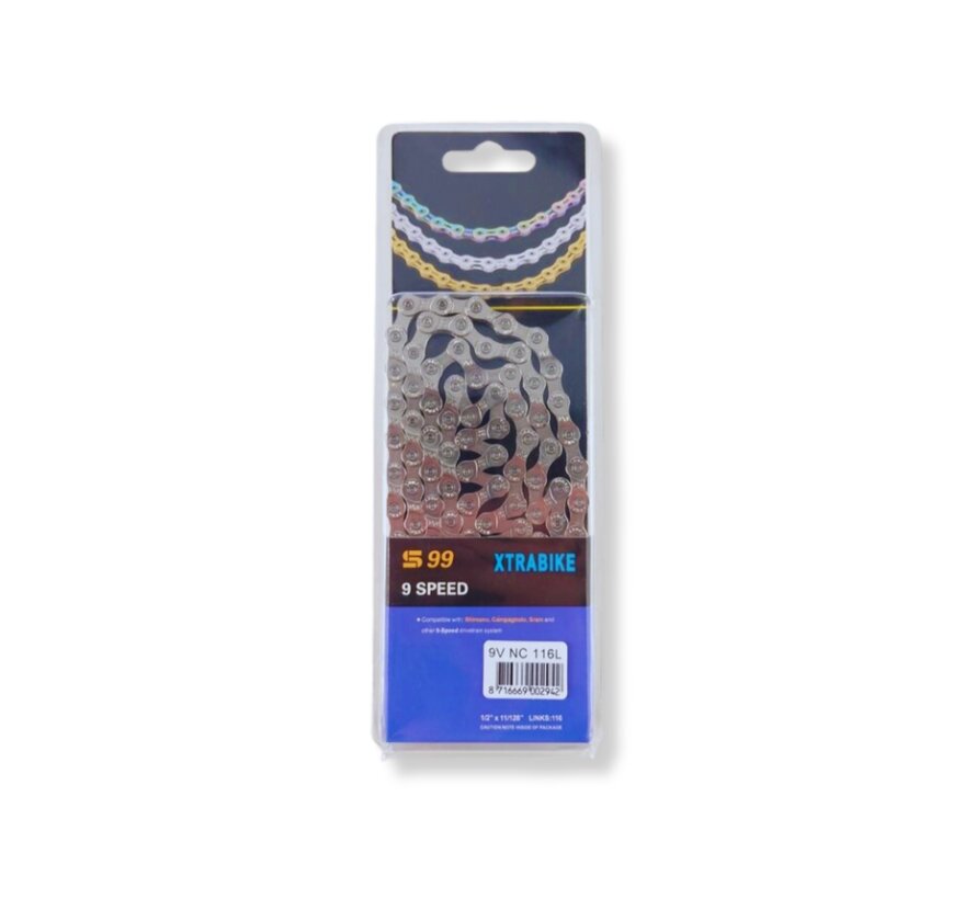 Ketting Xtrabike 9v NC 116l