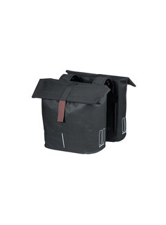 Basil Tas Basil dubbel city 28-32ltr zwart