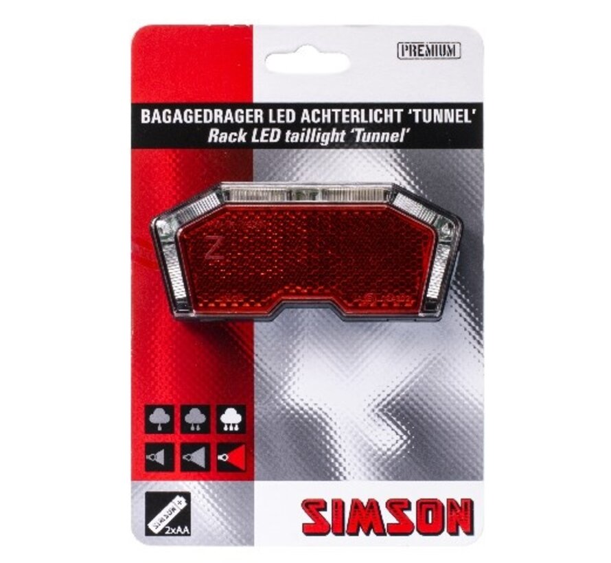 Achterlicht Simson tunnel drager
