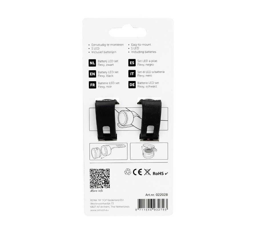 Verlichtingset Simson Flexy 1 led