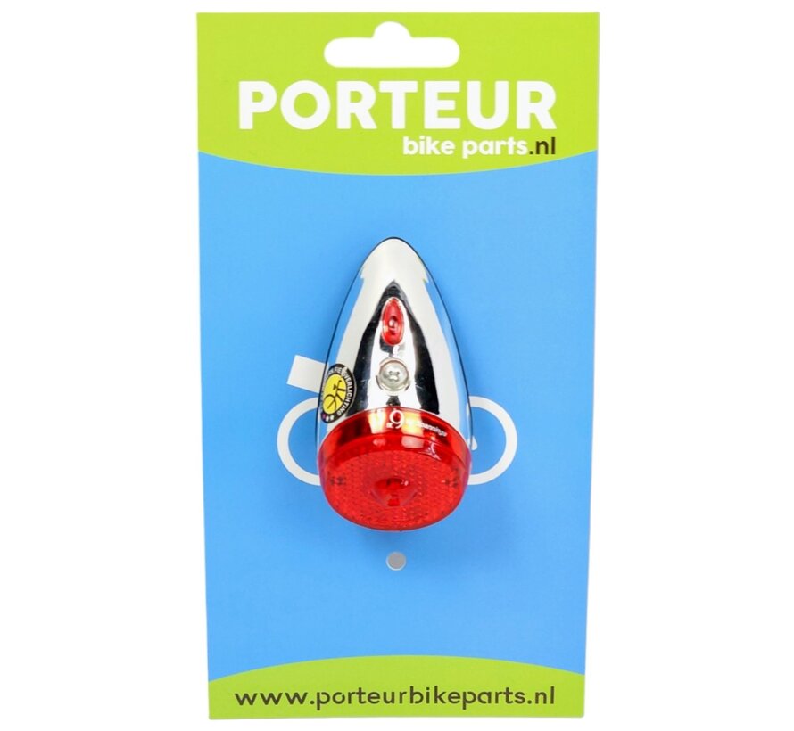 Achterlicht Porteur nr. 9 spatbord 1 led