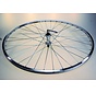 Voorwiel 26x1 3/8 alu zilver uitval
