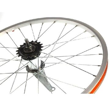 Achterwiel 20x1.75 remnaaf blank